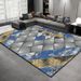 Living Room Rug,Large Rug,Oversized, Gold Leaves Design,Bedroom Rug,Soft And Thick, Machine Washable, Thickened Rug, Bedside Rug,Decorative Indoor Rug_maomaolike.com