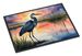 Blue Heron Setting Sun Doormat Front Door Mat Indoor Outdoor Rugs For Entryway, Non Slip Washable Low Pile, 24H X 36W_maomaolike.com