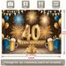 40th Birthday Party Banner - 2D Flat Polyester Backdrop With Champagne Balloon Theme, Wall Hanging Photo Props, Party Decor_maomaolike.com