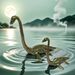 Loch Ness Craft Animal Dinosaur Chinese Style Alloy Metal Decoration Large And Small Size Water Monster Figurine_maomaolike.com