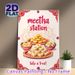 Indian Sweets Meetha Station Painting Poster, Vibrant Traditional Indian Festive Style Poster, Appealing Assorted Sweets Display, Ideal For Home_maomaolike.com