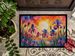 Iris In Color Doormat Front Door Mat Indoor Outdoor Rugs For Entryway, Non Slip Washable Low Pile, 24H X 36W_maomaolike.com