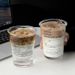 Transparent Glass Cup, High-end Letter Coffee Cup, Large Capacity Cold Drink Cup, Juice Cup, Milk Cup_maomaolike.com