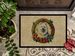Samoyed Christmas Flowers Doormat Front Door Mat Indoor Outdoor Rugs For Entryway, Non Slip Washable Low Pile, 24H X 36W_maomaolike.com