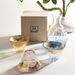 Mount Fuji Cherry Blossom Gold Leaf Glass Small Wine Wooden Box High-Value Japanese Style Tea Tasting Master Cup Gift_maomaolike.com
