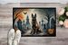 Belgian Malinois Spooky Halloween Doormat Front Door Mat Indoor Outdoor Rugs For Entryway, Non Slip Washable Low Pile, 24H X 36W_maomaolike.com