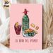 Vermouth Hour Themed Painting Poster, Watercolor-style Drink & Tapas Illustration Poster, Charming Casual Dining Decor For Kitchen, Dining Room_maomaolike.com