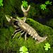 Solid Brass Crayfish Ornament Vintage Pure Copper Pen Holder Desk Decoration Craft Collection_maomaolike.com