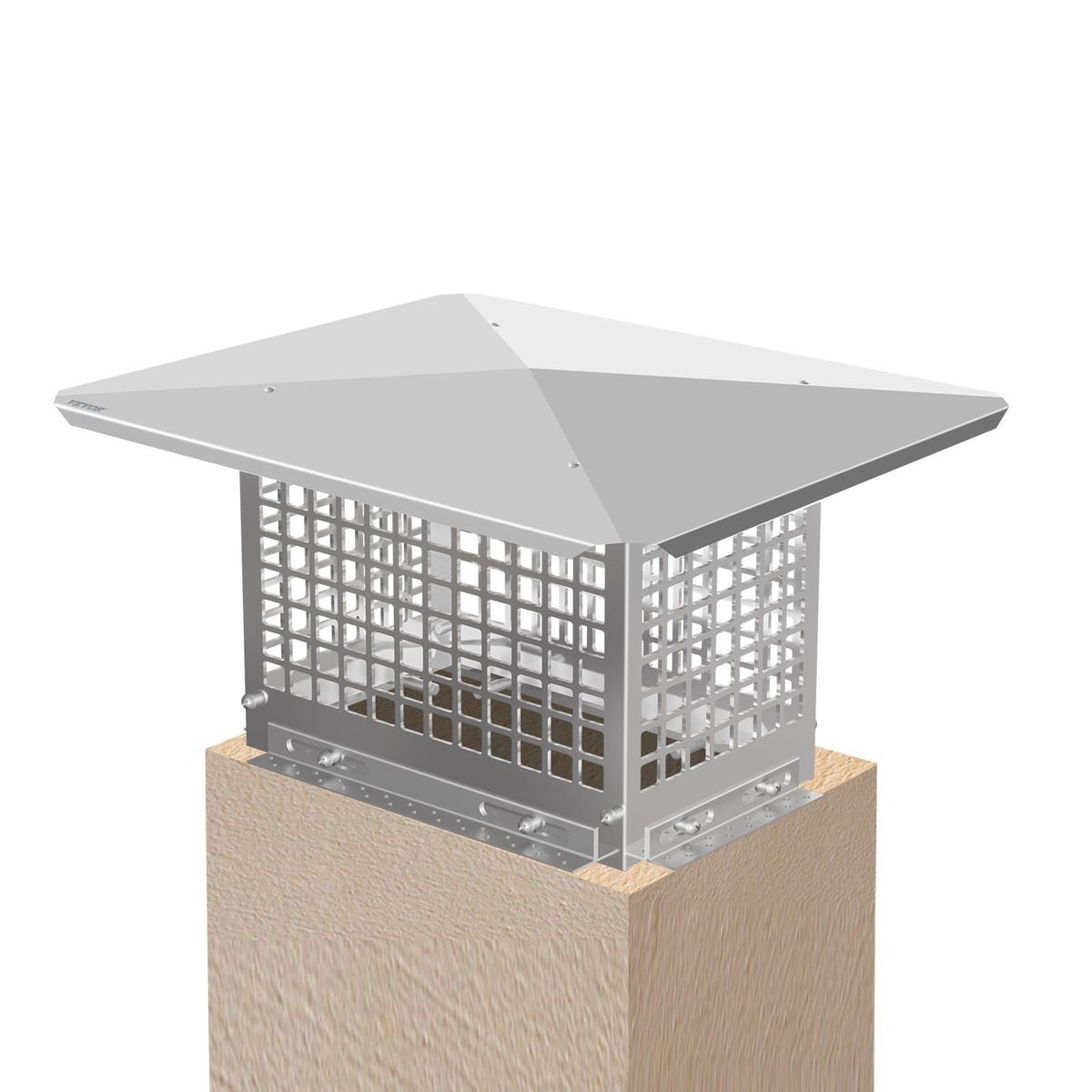 VEVOR Chimney Cap, 8" X 13" Flue Caps, 304 Stainless Steel Fireplace Chimney Cover, Adjustable Metal Spark Arrestor With Bolts Screws, Mesh Chimney Flue Cover For Outside Existing Clay Flue Tile_maomaolike.com