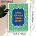 Fun Slogan & Paisley Themed Painting Poster, Vibrant Green Paisley Pattern With Bold Typography Poster, Cheerful Decorative Piece Suitable For Living_maomaolike.com