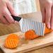 Stainless Steel Chip Dough Vegetable Fruit Crinkle Wavy Slicer Knife Potato Cutter Chopper French Fry Maker Tool_maomaolike.com