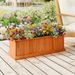 Wooden Raised Garden Bed With Drainage Holes And Liner Solid Fir Wood Planter Box Equipped With A Detachable Bottom For Cultivating Flowers, Fruits, Herbs, Vegetables, Succulents, Etc_maomaolike.com