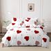 Soft Fiber Flora Butterfly Printed Duvet Cover Three - Piece Set - Active Printing - Multiple Sizes_maomaolike.com