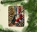 Gordon Setter And Santa Claus Porcelain Ornament Christmas Tree Hanging Decorations For Home Christmas Holiday, Rectangle, Gift, Multicolor_maomaolike.com