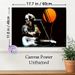 Retro Guitarist Music-themed Painting Poster, Glitch Art Style Neon Accented Poster With Warm Orange Sun, Stylish Music-inspired Decor For Bedroom_maomaolike.com