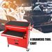 4 DRAWERS MULTIFUNCTIONAL RED TOOL CART WITH WHEELS_maomaolike.com