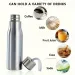 1pcs 750ml/1000ml Stainless Steel Water Single Wall Large Capacity Bottle With Carrying Strap For Hiking Sports Outdoor_maomaolike.com