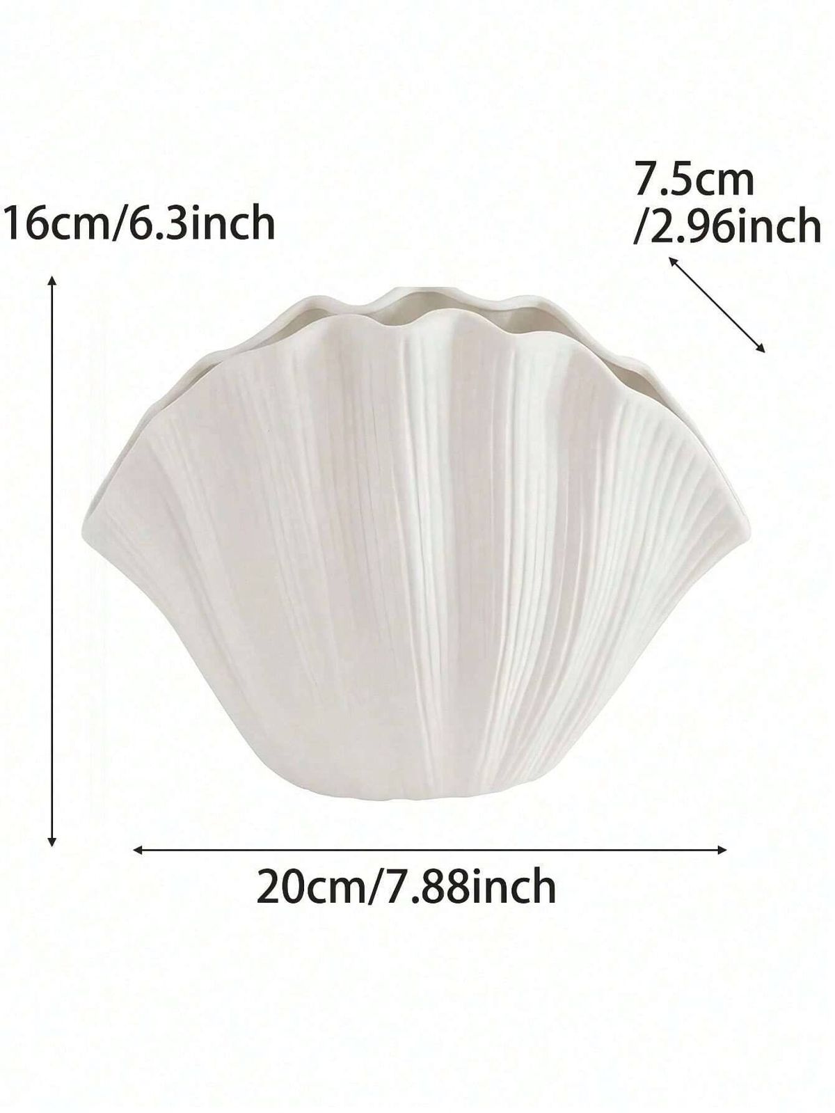 1 PC Shell Vase Ceramic Vase For Modern Home Decoration Unique Vase For Farmhouse Decoration Beautiful Room Decoration Nordic Decorative Vase Ornament_maomaolike.com