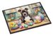 Decorating Easter Staffordshire Bull Terrier Doormat Front Door Mat Indoor Outdoor Rugs For Entryway, Non Slip Washable Low Pile, 24H X 36W_maomaolike.com
