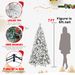 7ft PVC/Hard Needle Mixed Flocked Tree_maomaolike.com