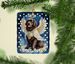 Newfoundland My Angel Porcelain Ornament Christmas Tree Hanging Decorations For Home Christmas Holiday, Rectangle, Gift, Multicolor_maomaolike.com