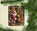 Labrador Retriever And Santa Claus Porcelain Ornament Christmas Tree Hanging Decorations For Home Christmas Holiday, Rectangle, Gift, Multicolor_maomaolike.com