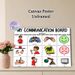 Communication Board Painting Poster, Vibrant Visual Communication Poster, Aids Daily Basic Expression, Suitable For Home And Therapy Environments_maomaolike.com