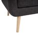 Mid-Century Modern Fabric Accent Armchair Single Sofa With Rubber Wood Legs For Living Room_maomaolike.com