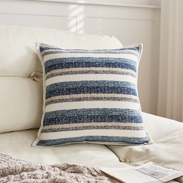 3D Striped Jacquard Luxury High-End Soft Cushion Villa Showroom Decorative Sofa Pillow Cover_maomaolike.com