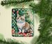 Munchkin Cat By The Christmas Tree Porcelain Ornament Christmas Tree Hanging Decorations For Home Christmas Holiday, Rectangle, Gift, Multicolor_maomaolike.com