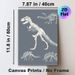 Dinosaur Skeleton Themed Painting Poster, Monochrome Sketch-style Dinosaur Skeletons Poster, Stylish Paleontology-inspired Decor Ideal For Study_maomaolike.com