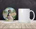 American English Coonhound Spring Garden Large Sandstone Coasters Pack Of 4 Absorbent Round Coasters Decor Gifts For Men Or Women, 4 In, Multicolor_maomaolike.com