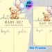 Gender Reveal Teddy Bear Painting Poster, Soft Watercolor Cute Bear & Balloons Poster, Ideal For Guest Gender Voting, Suitable For Gender Reveal_maomaolike.com