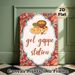 Indian Gol Gappe Themed Painting Poster, Vibrant Ethnic-style Culinary Art Poster, Brings Authentic Culinary Charm, Ideal For Restaurant And Dining_maomaolike.com