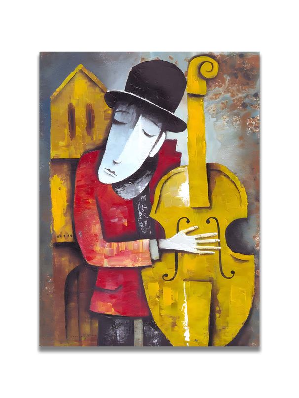 Contemporary Expressionist-style Impasto Oil Painting, Abstract Expressionism, Living Room Sofa Backdrop Decorative Painting, Art Exhibition Piece_maomaolike.com