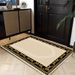 Living Room Rug,Large Rug,Oversized, Gold Leaves Design,Bedroom Rug,Soft And Thick, Machine Washable, Thickened Rug, Bedside Rug,Decorative Indoor Rug_maomaolike.com