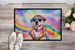 Pug Hippie Dawg Doormat Front Door Mat Indoor Outdoor Rugs For Entryway, Non Slip Washable Low Pile, 24H X 36W_maomaolike.com