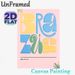 Art Typography "BRA ZU CA" Painting Poster, Vibrant Colorful Abstract Typographic Poster, Eye-catching Decorative Piece Ideal For Living Room, Bedroom_maomaolike.com