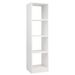 5 Tiers 4-Cube Narrow Bookshelf With 4 Anti-Tipping Kits Anti-crack Edge Sealing With Screw Hole Stickers_maomaolike.com