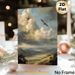 Dragon & Scenic Landscape Painting Poster, Dreamy Atmospheric Oil-painting Style Poster, With Inspiring Motivational Quote And Soaring Dragons Over_maomaolike.com