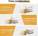 Vintage Modular Sectional Sofa, Convertible Multiple Combination Sofa Couch With Storage, Memory Foam, Vintage Copper Nail Modular Sectionals L-Row Module Beige (1 Side Stool)_maomaolike.com