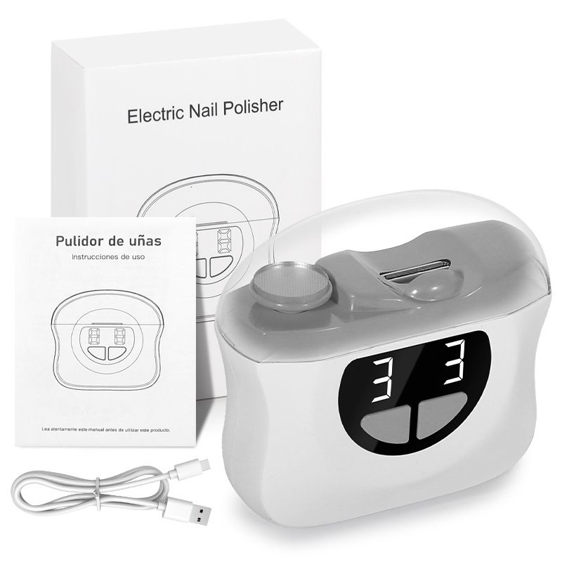 Electric Nail Clippers Nail Piercing Device Cutting And Grinding Integrated LED Lighting Lamp_maomaolike.com