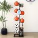 Household children's basketball storage rack football display rack ball multi layer floor storage basket badminton racket storage rack_maomaolike.com
