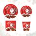 Christmas Party Supplies Paper Plates, 50pcs Table Decorations Christmas Disposable Dinnerware Set Includes Paper Plates Napkins Cup Serves 10 For Xmas Holiday Party Supplies_maomaolike.com