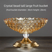 Home Snacks Candy Dried European Modern Living Room Coffee Table Creative Light Luxury Large Crystal Glass Fruit Plate_maomaolike.com