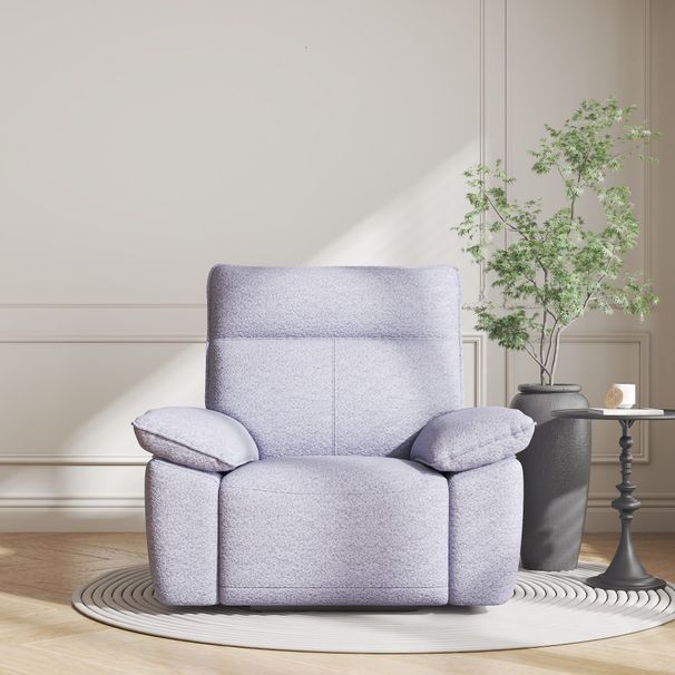 Rocking Chair Recliner Chairs For Adults, Rocker Manual Recliner With Remote Control And Cup Holder For Living Room, Bedroom, Nursery-Fleece Fabric_maomaolike.com