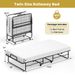 Twin Size Folding Bed With Memory Foam Mattress And Heavy-duty Metal Frame_maomaolike.com