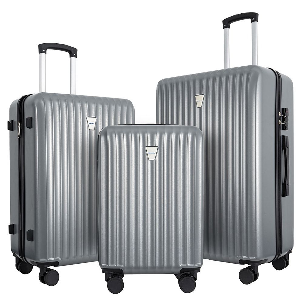3-Piece Hardshell Suitcase Set, Professional & Family Luggage With TSA Lock & Double Spinner Wheels, Large Capacity Lightweight Expandable Cases For Business & Vacation_maomaolike.com