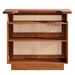 Rattan Home Bar Unit, 4-Tier Liquor Wine Bar Cabinet With Stemware Racks_maomaolike.com