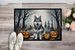 Alaskan Malamute Spooky Halloween Doormat Front Door Mat Indoor Outdoor Rugs For Entryway, Non Slip Washable Low Pile, 24H X 36W_maomaolike.com